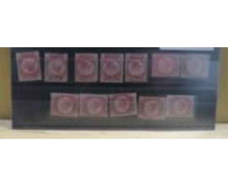 POSTAGE STAMPS -&nbsp;S.G. 1870 ½ d BANTAM, a mint set (less Pl 9), mint or UN/M (plates 1, 8, 14, 15, 19)