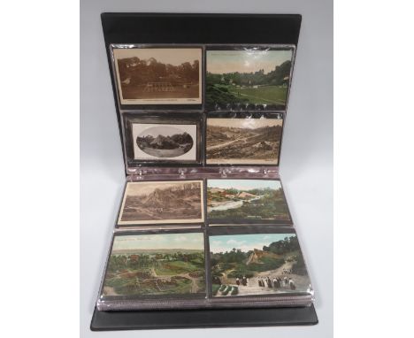 AN ALBUM OF APPROXIMATELY 200 VINTAGE POSTCARDS OF LOCAL INTEREST, all showing views of Kidderninster, views include Hoobrook