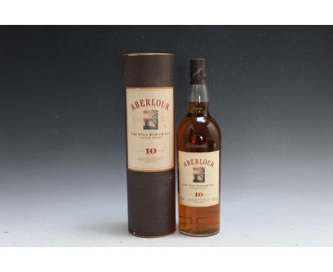 1 VINTAGE BOTTLING OF ABERLOUR AGED 10 YEARS SINGLE HIGHLAND MALT WHISKY, in presentation tube