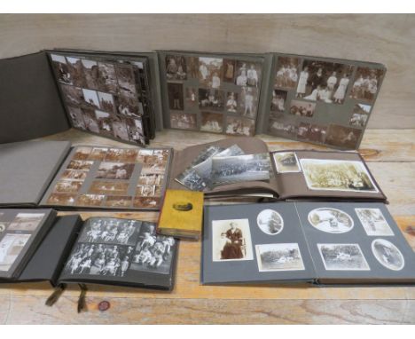 A COLLECTION OF ASSORTED VINTAGE PHOTO ALBUMS AND CONTENTS, to include an example containing holiday pictures from Kandersteg