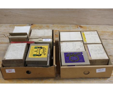 A COLLECTION OF ASSORTED BOXED VINTAGE GLASS PHOTOGRAPHIC SLIDES, various subjects and dates