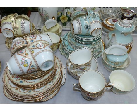 A Crown Staffordshire bone china tea service and 2 others