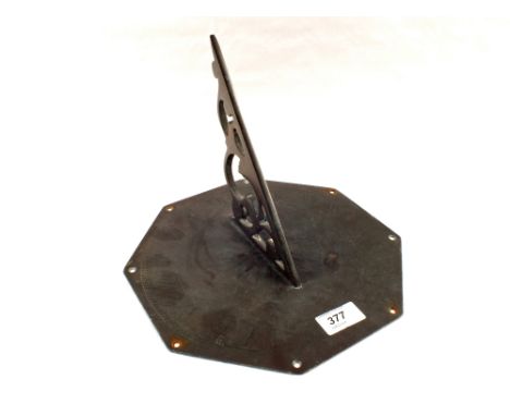 A Brass sundial, marked Connoisseur Sundials