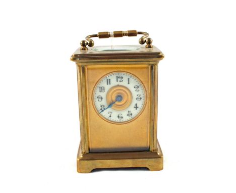 A Brass carriage clock