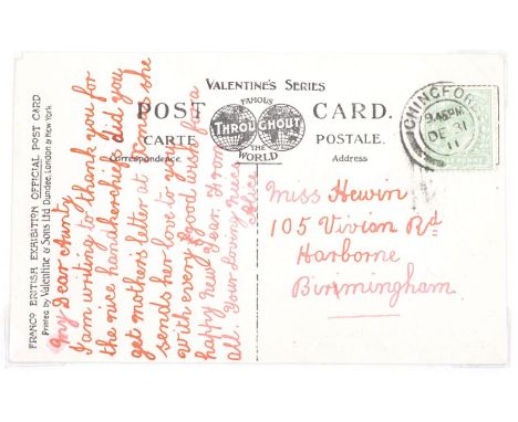 GB small range 7 picture post cards bearing KED ½d green inc Harrison bright green, Franco British exhib card etc