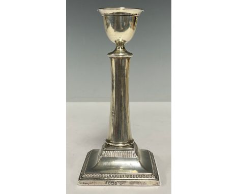 A George V silver candlestick, Sheffield 1934