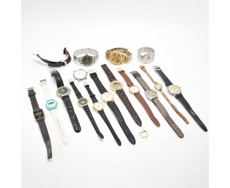 A collection of vintage wristwatches. The lot to include;&nbsp;pierre nicol, adidas, lexatron, smiths astral,&nbsp;favre leub