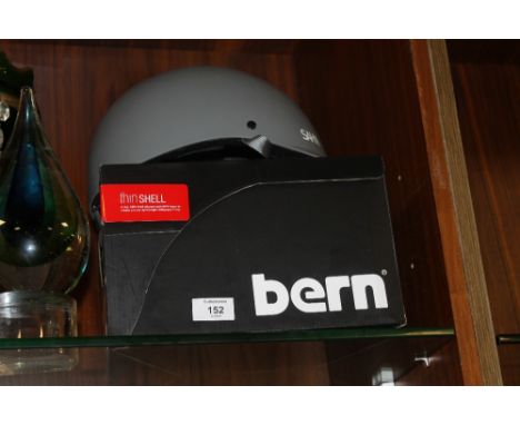 A BERN SAFETY HELMET & ANOTHER