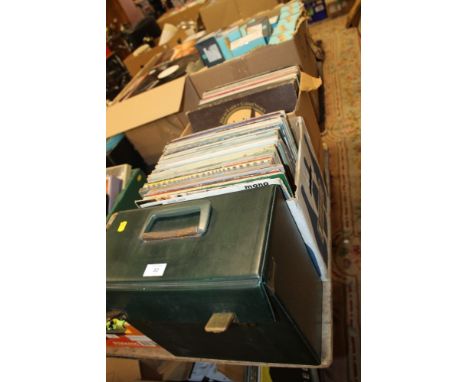 THREE BOXES OF RECORDS - VARIOUS ERAS TO INC ROXY MUSIC, ELVIS PRESLEY, BARRY WHITE ETC