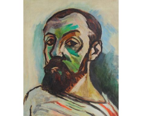 ATTRIBUTED TO ARTHUR ROWLANDS (1904-2008); oil on canvas, portrait of a bearded man, 61 x 51cm, framed. (D)   CONDITION REPOR
