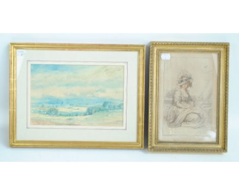 ROBIN BAGOT (20TH CENTURY); watercolour, 'Summer Plain with Howghylls' a lakeland landscape scene, unsigned, but signed and t