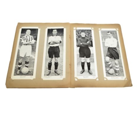 A 'Topical Times Panel Portrait Album of Star Footballers' containing approximately forty cards, to include Leeds United, Gri