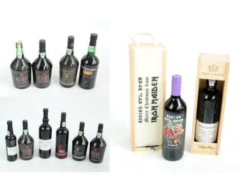 Ten 75cl bottles of Port including boxed Taylor's 'vargellas vintage 2001' 'Late Bottled Vintage' 1999, Cockburn's 'Special R