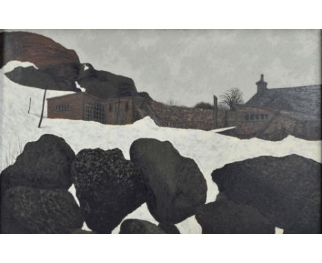 JACK SIMCOCK (1929-2012); oil on board, winter landscape, signed and dated 1960, 60 x 90cm, framed. (D)   CONDITION REPORT:  