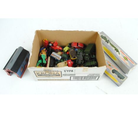 A small quantity of diecast model vehicles to include boxed Dinky Super Toys 642 'Pressure Refueller' and 660 'Tank Transport