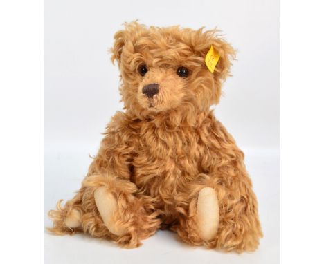 A Steiff Classic 00374 button-in-ear teddy bear with cinnamon mohair and growler, length 28cm.