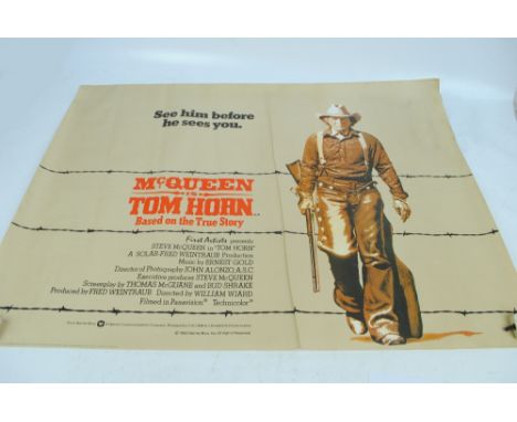 Two vintage film posters; 'The Sea Wolves' and 'Tom Horn' (2).   CONDITION REPORT:  Both are approx 76 x 100cm.
