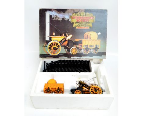 A boxed Hornby Railways 'Stephenson's Rocket Real Steam Train Set, 25m of track, 31/2 Inch Gauge Model'.