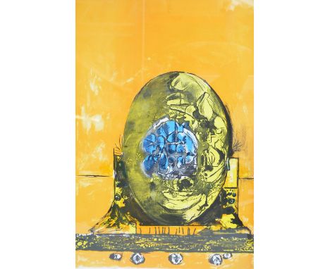 GRAHAM VIVIAN SUTHERLAND OM (1903-1980); a limited edition coloured screenprint, an abstract study from an edition of 75, sig