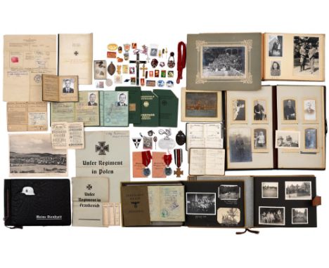 Germany, Third Reich. The medals and other awards, official documents, printed ephemera and photograph albums of a WWII Germa