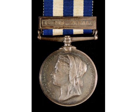 Egypt Medal, one clasp El-Teb-Tamaai, 1013 Pte W Deacon 3/K R Rif C  