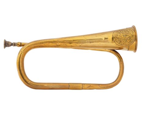 A&nbsp;Russian light infantry bugle from the Crimea  Wear and typical dents consistent with age