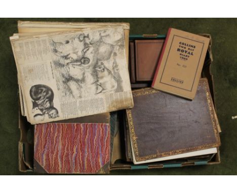 A BOX OF HANDWRITTEN JOURNALS, SERMONS, DIARIES, SCRAPBOOKS ETC. to include an address by the Rev. Edward Parsons delivered t