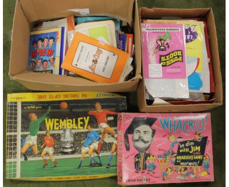 A LARGE COLLECTION OF VARIOUS THEATRE PROGRAMMES FROM THE GRAND THEATRE, WOLVERHAMPTON, and others together with  a Chad Vall