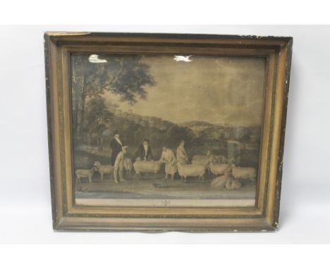 A FRAMED AND GLAZED ENGRAVING DEPICTING A PORTRAIT OF THOMAS WILLIAM COKE MP FOR NORFOLK ENGRAVED BY W. M. WARD 