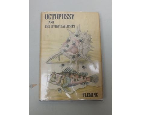 FLEMING, IAN "Octopussy and The Living Daylights" first edition 1966, Jonathan Cape, London, 1 brown cloth volume with tooled