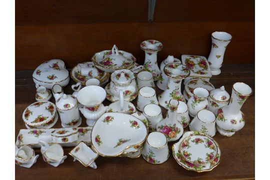 A Large Collection Of Royal Albert Old Country Roses China