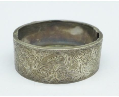 A silver bangle
