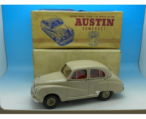 A model electric Austin A40 Somerset, 1/18 scale, boxed