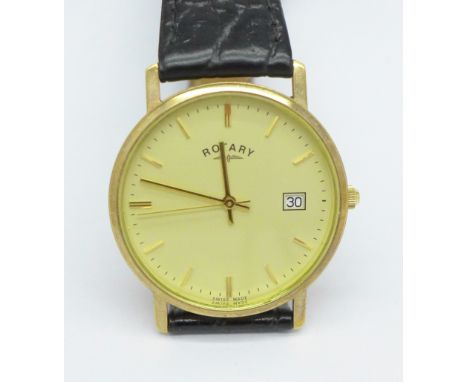 A 9ct gold cased Rotary wristwatch