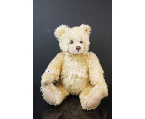 A contemporary Steiff teddy bear, steiff button to ear, articulated limbs, approx 55cm in height. 