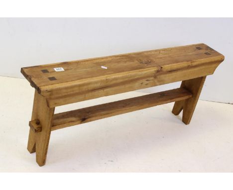 Pine kitchen bench, approx 4' long