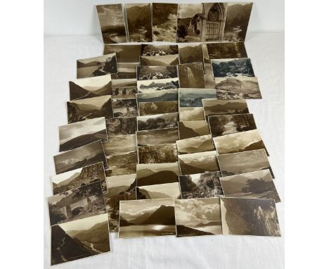 A collection of 50+ vintage black and white British rural scene photographic postcards by Judges' Ltd. 