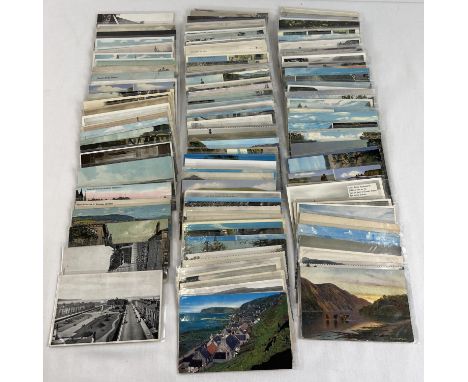Ex Dealers Stock - 160+ assorted Edwardian &amp; vintage Scottish postcards to include RP's. Includes Rural, coastal and town