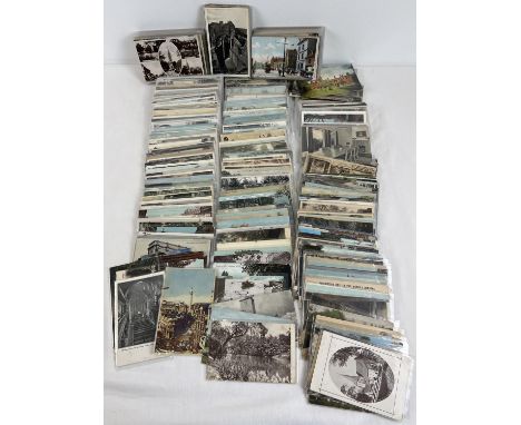 Ex Dealers Stock - approx. 420 assorted Edwardian &amp; vintage British postcards, all in plastic sleeves. To include: London