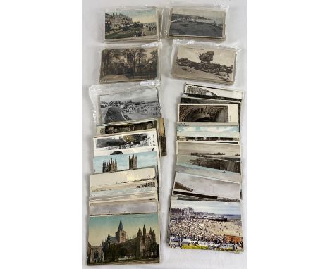 Ex Dealers Stock - approx. 280 assorted Edwardian &amp; vintage British postcards from Kent. To include RP's. 