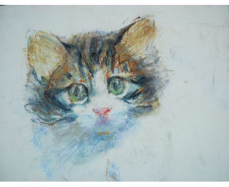 COOTE, MICHAEL; sketch of a kitten, coloured pastel on paper, signed bottom right
38cm x 37cm

Michael Coote studied as a pho