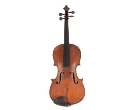 Early 20th century German violin labelled Manufactured in Berlin, Special Copy of Antonio Stradivarius, 14", 35.60cm