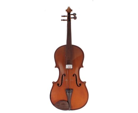 Contemporary German viola labelled Fritz Sprenger..., 15 15/16", 40.50cm, bow, case