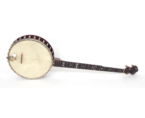 Windsor Popular model 1 five string open back resonator banjo, with 10.75" skin and 27" scale