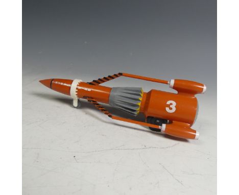 Thunderbirds: J Rosenthal Toys Ltd (JR 21 Toy), Thunderbird 3, friction drive plastic model, finished in orange, black, grey 