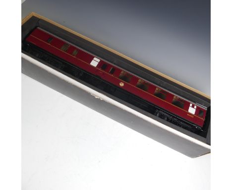 Tower Brass Models, gauge 1 / G scale, 45mm, Mark 1 passenger coach, BR maroon, no. M4356, boxed. 