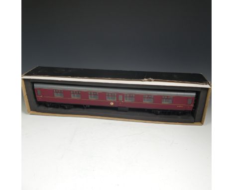 Tower Brass Models, gauge 1 / G scale, 45mm, Mark 1 passenger coach, BR maroon, no. M13245, boxed. 