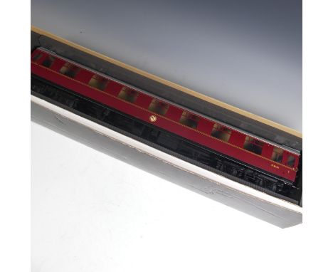 Tower Brass Models, gauge 1 / G scale, 45mm, Mark 1 passenger coach, BR maroon, no. M34157, boxed. 