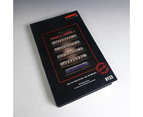Marklin Mini-Club "Z" gauge, 8133, German Rheingold six-piece steam passenger train pack, in original presentation box with p