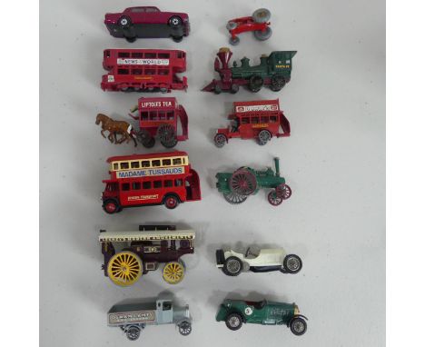 Lesney Matchbox MOY, including nine MOY 1st / 2nd series, Y-1 Allchin Traction Engine, Y-2 1911 ‘B’-type London Bus, Y-3 1907